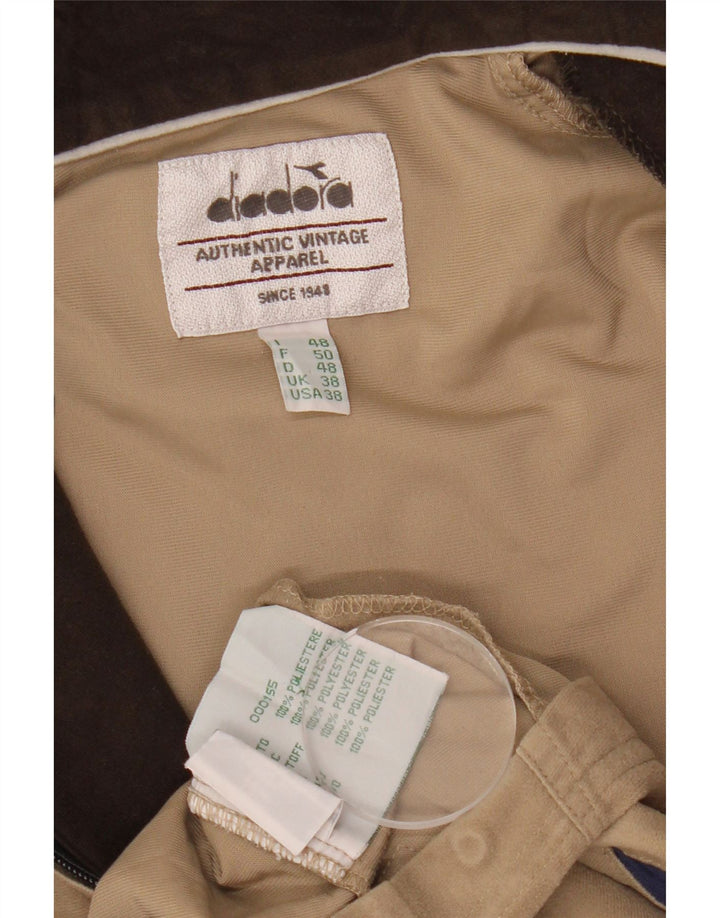 Ανδρική φόρμα Diadora Top Jacket UK 38 Medium Beige Colourblock Polyester