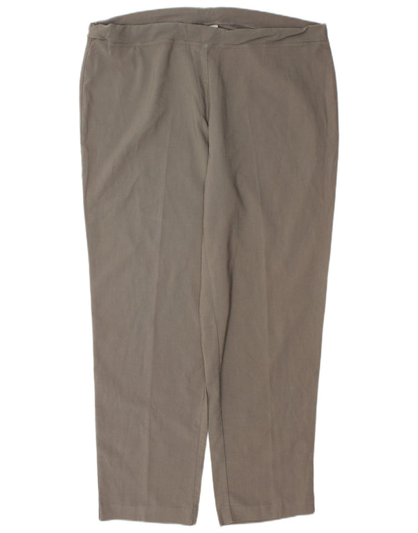 Marks & Spencer Γυναικείο αυτόγραφο Casual Παντελόνι UK 18 XL W40 L31 Γκρι
