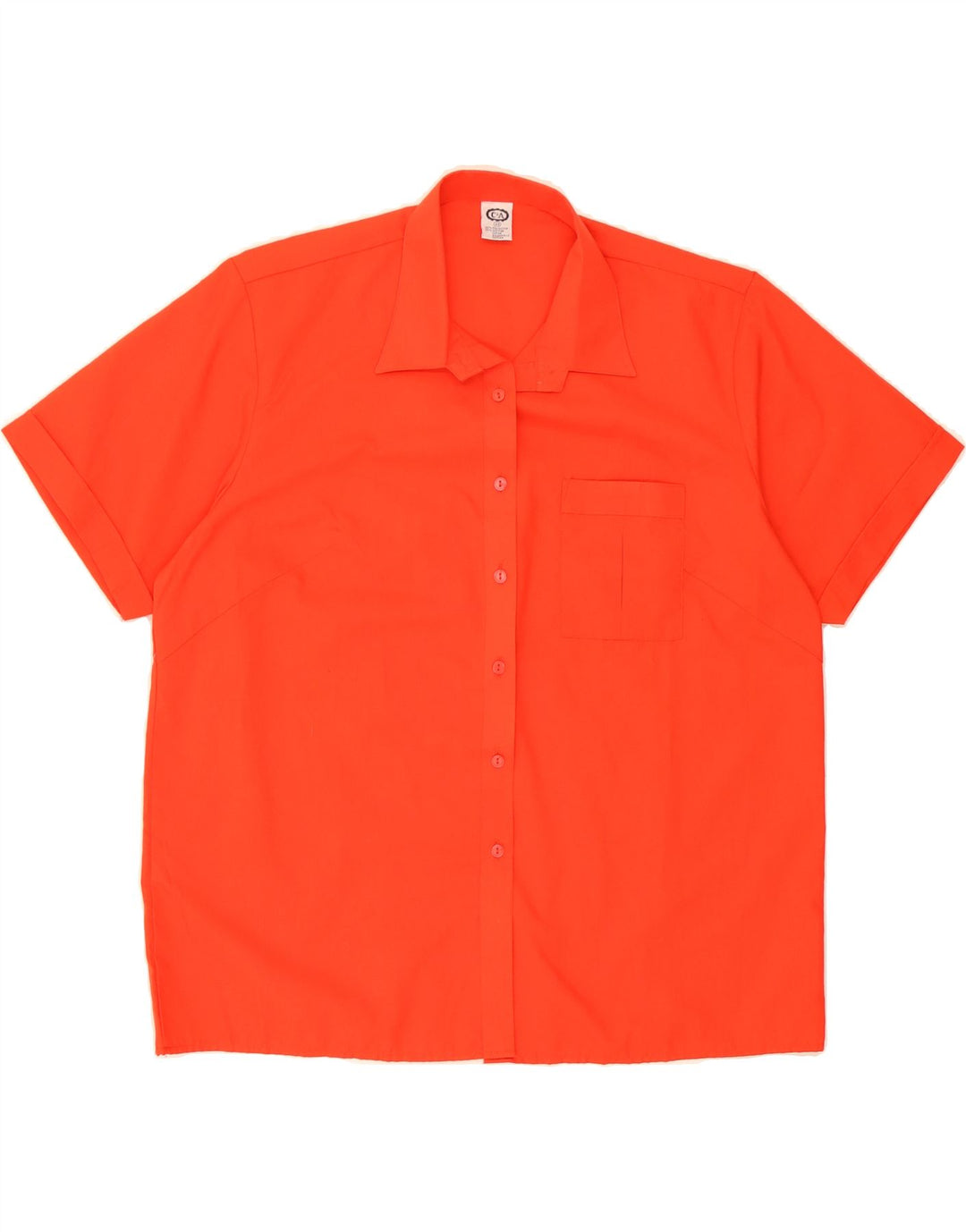 C&A Womens Short Sleeve Shirt EU 44 XL Red Polyester Vintage C&A and Second-Hand C&A from Messina Hembry 