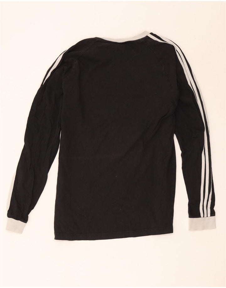Ανδρικό τοπ ADIDAS μακρυμάνικο μεγάλο μαύρο βαμβακερό