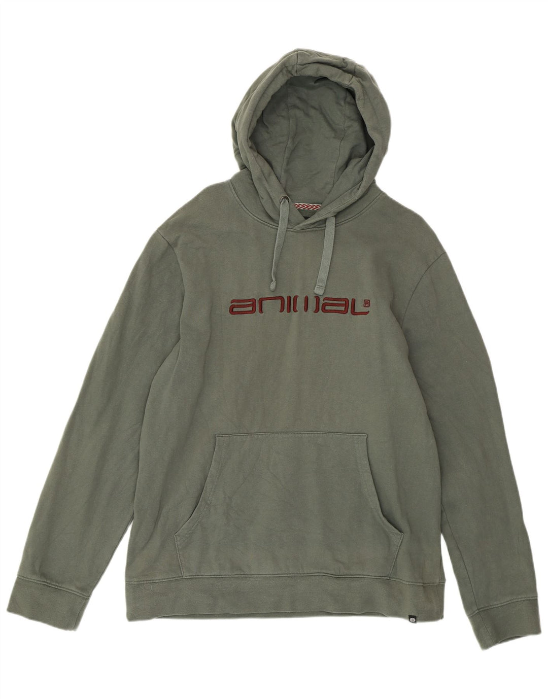 ANIMAL Ανδρικό γραφικό κουκούλα, μεγάλο πράσινο βαμβακερό