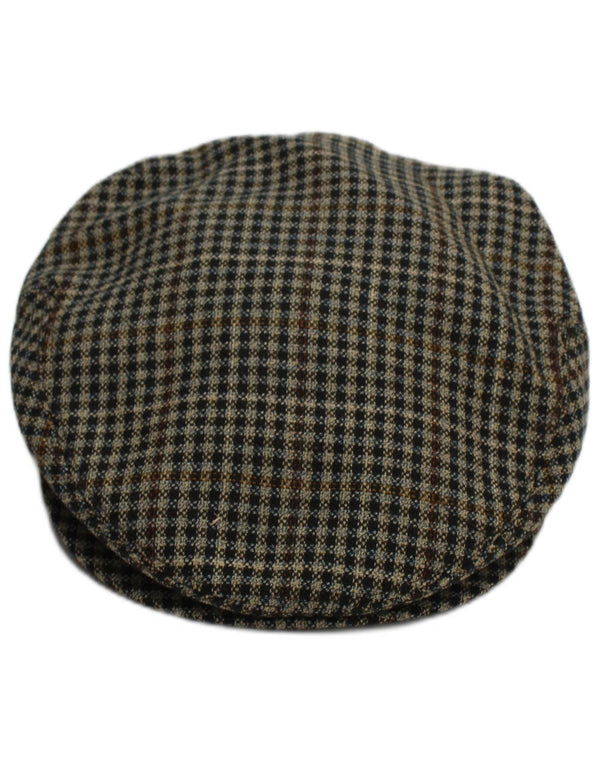 Barbisio Ανδρικό Flat Cap Medium Brown Houndstooth Classic