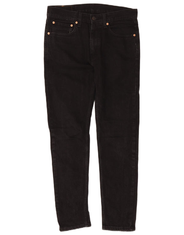 Levi's Mens 515 Slim Fit Tapered Jeans W32 L32 Μαύρο βαμβακερό