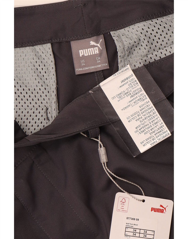 Ανδρικό σορτς chino Puma W34 μεγάλο γκρι πολυεστέρα