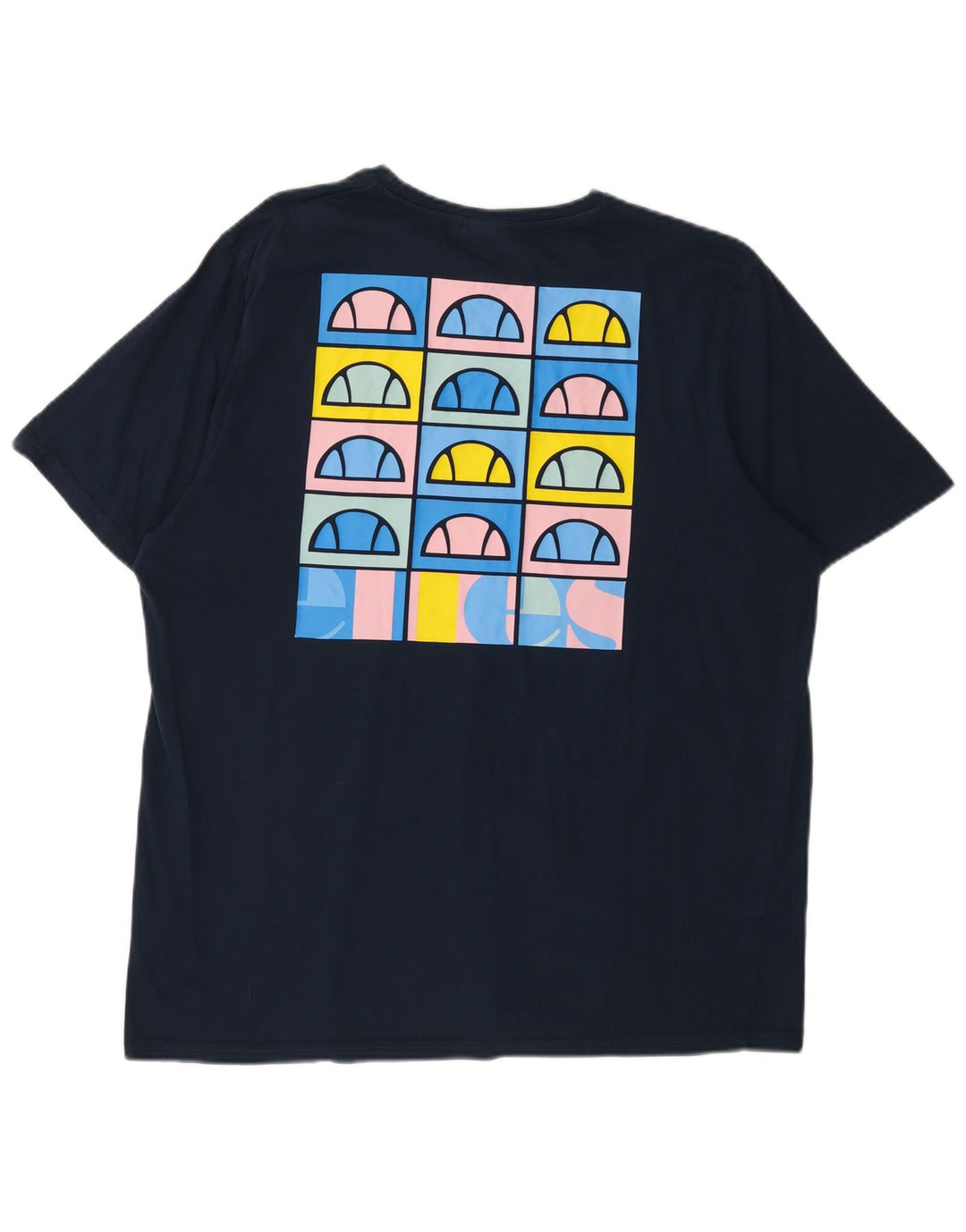 ELLESSE Ανδρικό γραφικό T-Shirt Top 2XL Navy Blue Cotton