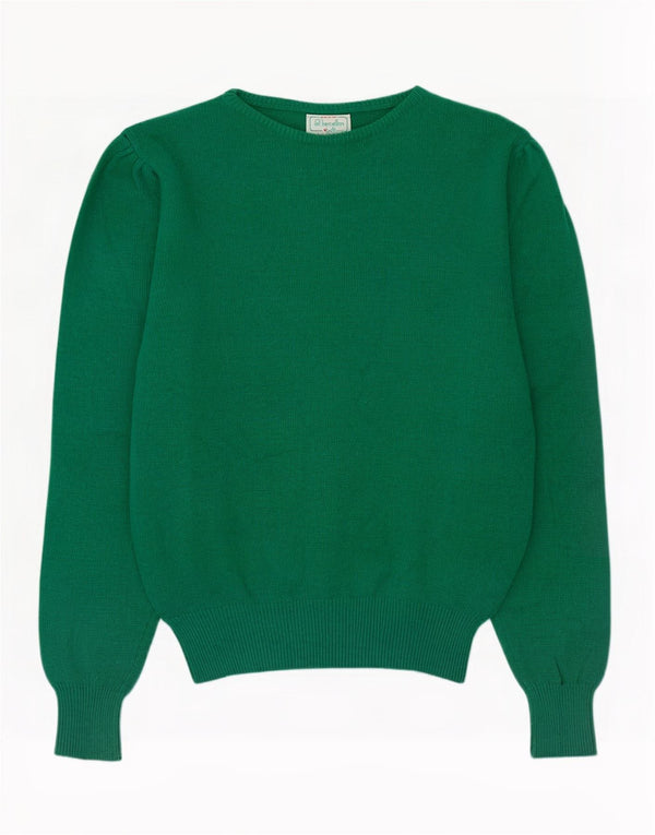 Γυναικείο πουλόβερ Benetton Boat Neck Jumper IT 48 XL Πράσινο παρθένο μαλλί