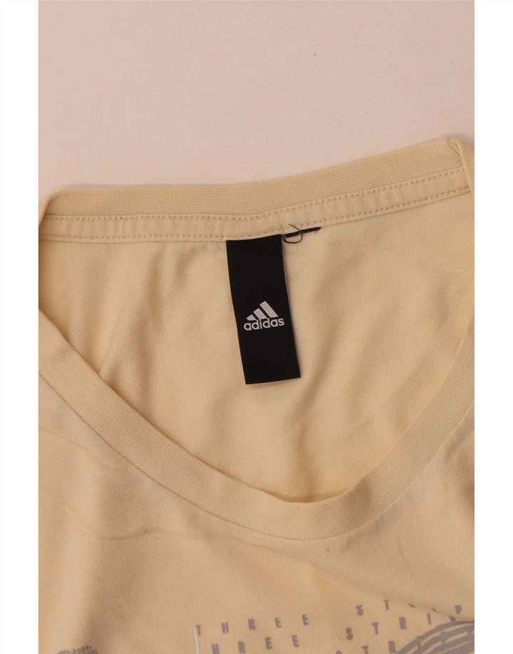 Ανδρικό γραφικό T-Shirt Adidas Top Medium Yellow