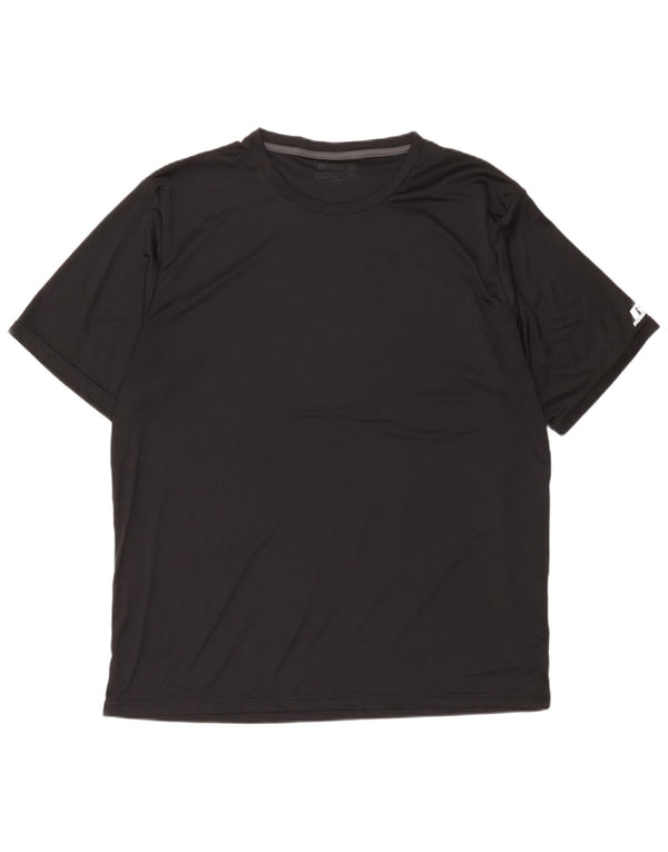 Russell Athletic Ανδρικό T-Shirt Top 3XL μαύρο πολυεστέρα