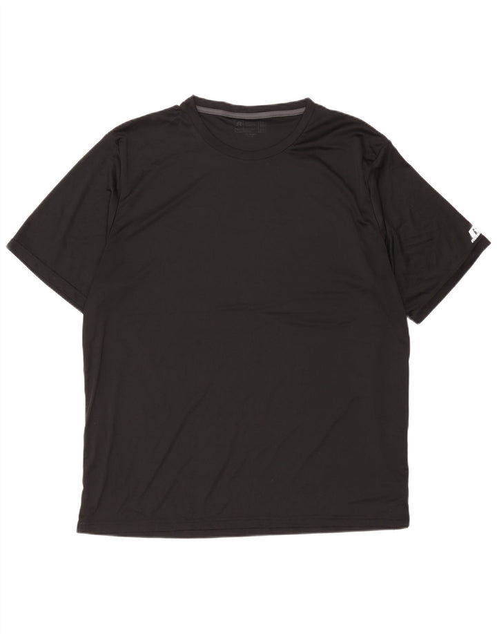 Russell Athletic Ανδρικό T-Shirt Top 3XL μαύρο πολυεστέρα