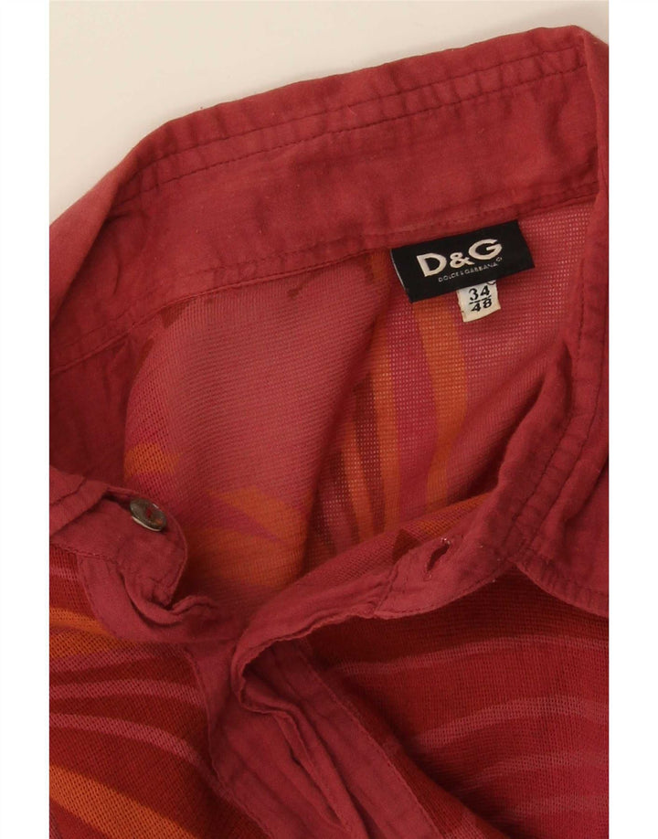 Ανδρικό πουκάμισο Dolce & Gabbana IT 48 Medium Red Floral