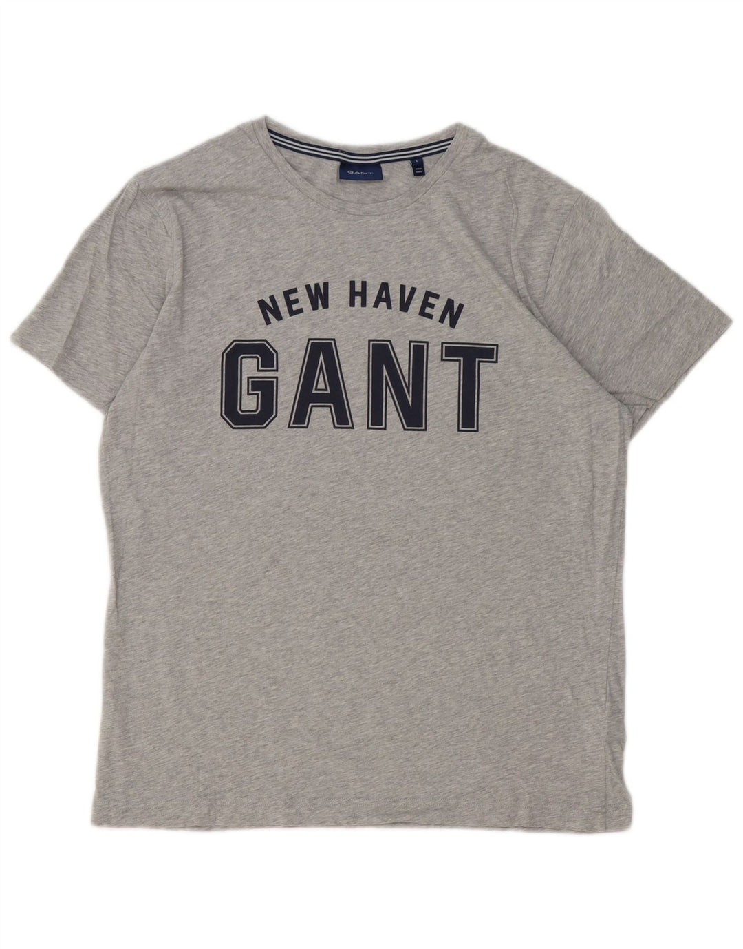 Ανδρικό γραφικό T-Shirt Gant Top Larg γκρι βαμβακερό