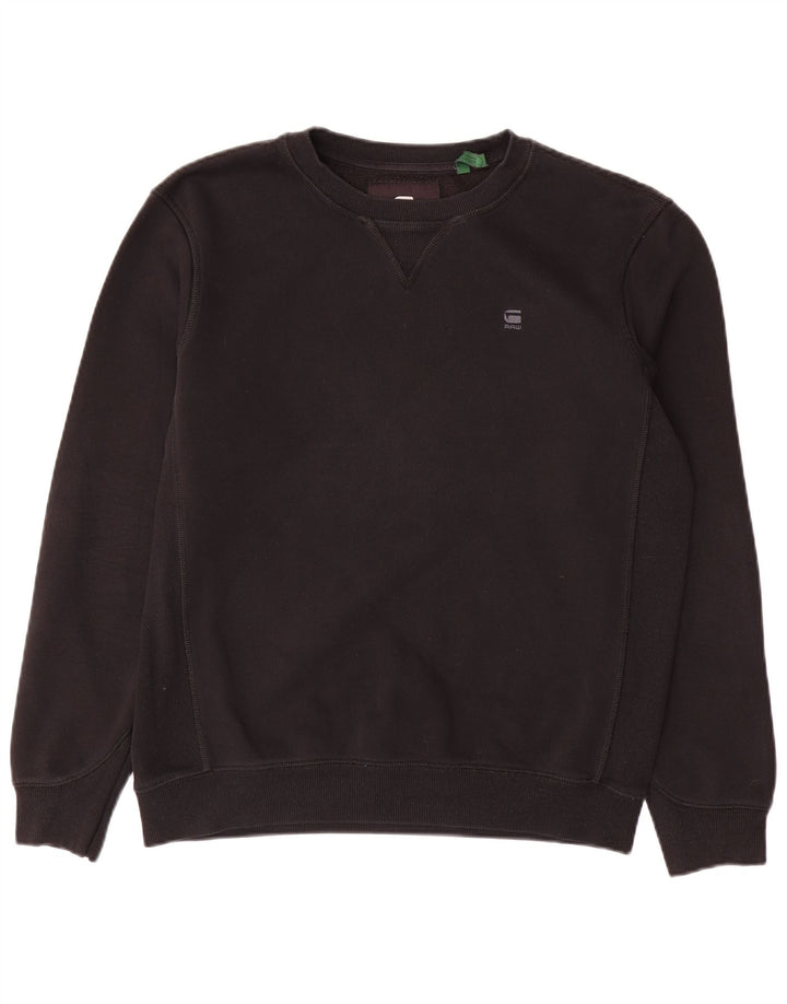 Ανδρικό φούτερ G-STAR Jumper Μεσαίο μαύρο βαμβακερό