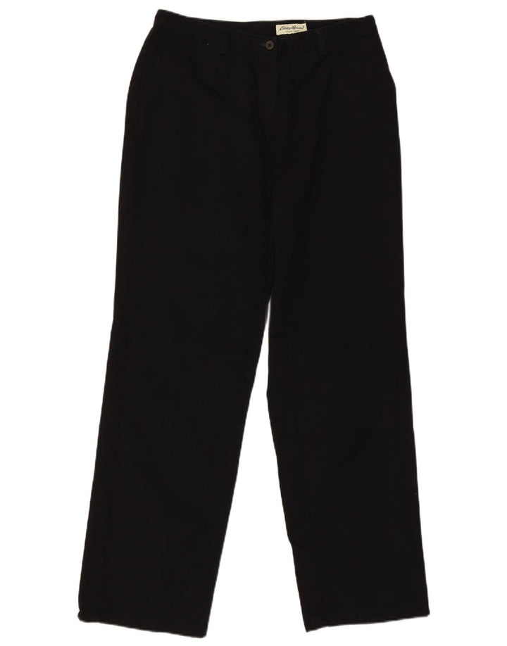 EDDIE BAUER Γυναικείο ίσιο παντελόνι Chino EU 40 Medium W30 L30 Μαύρο
