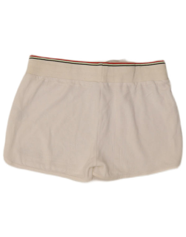 Γυναικείο αθλητικό σορτς Ellesse UK 16 μεγάλο λευκό βαμβακερό
