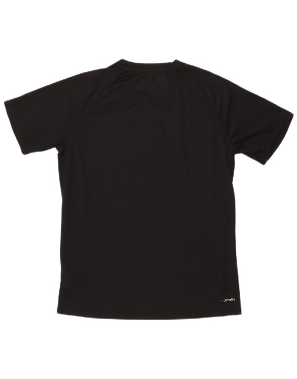Γραφικό T-Shirt Adidas Mens Climalite Top Large Μαύρο Πολυεστέρας