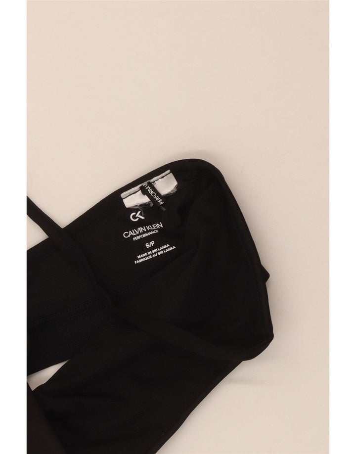 Γυναικείο γραφικό αθλητικό σουτιέν CALVIN KLEIN Top UK 8 Small Black