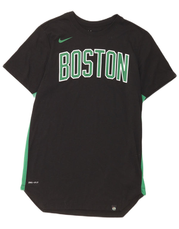Ανδρικό γραφικό T-shirt Nike Boston Celtics, μεσαίο μαύρο πολυεστέρα