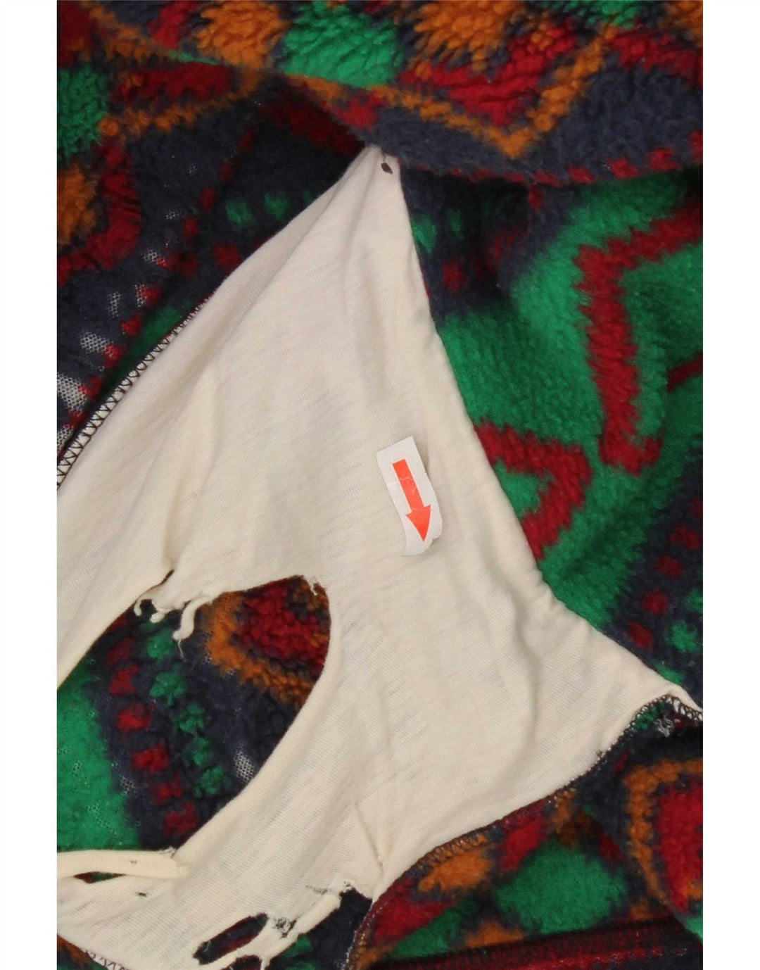 Vintage Ανδρικό Fleece Jacket UK 42 XL Πολύχρωμο Γεωμετρικό