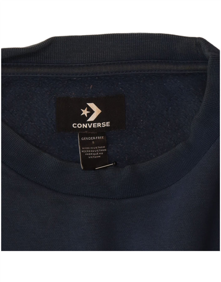 Ανδρικό γραφικό φούτερ Converse Jumper Small Navy Blue