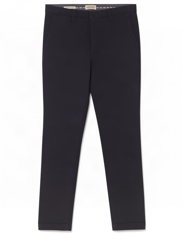 Jack & Jones Ανδρικό παντελόνι Chino Marco Slim Fit W30 L30 Navy Blue Cotton