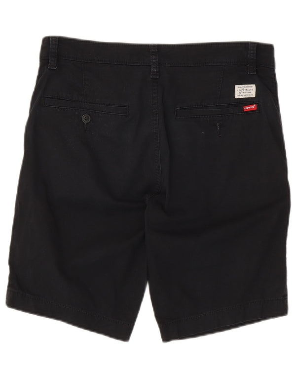 LEVI'S Mens Chino Shorts W30 Medium  Black Cotton