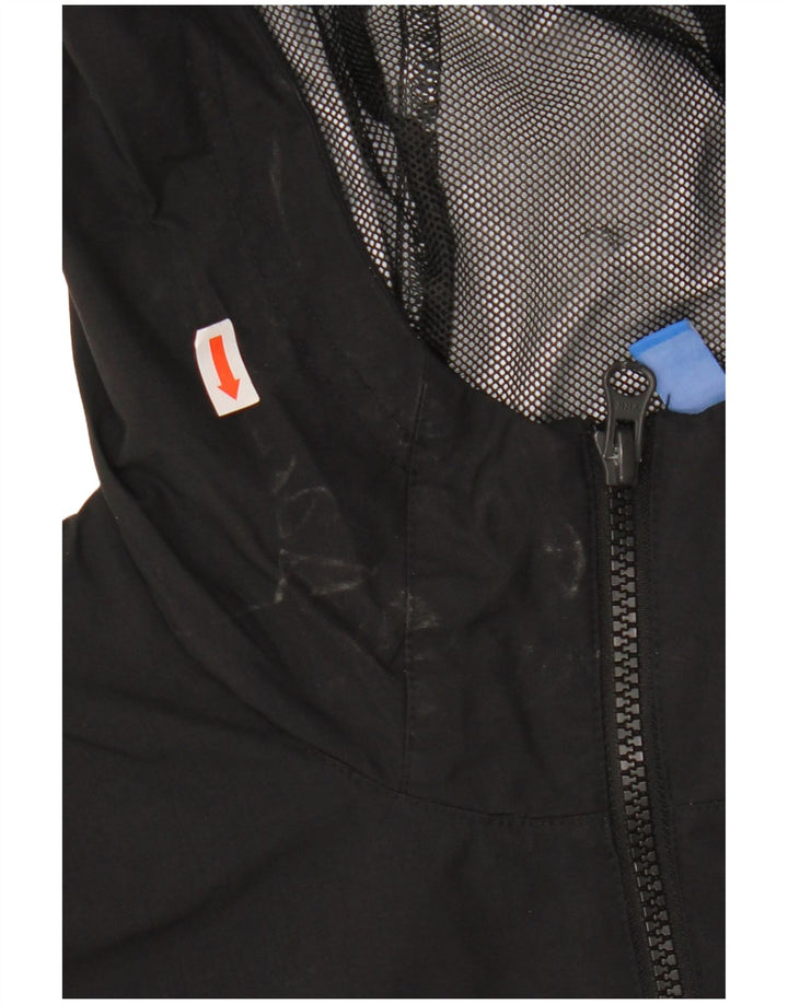 Ανδρικό μπουφάν βροχής με κουκούλα ADIDAS UK 38 μεσαίο μαύρο πολυεστέρας