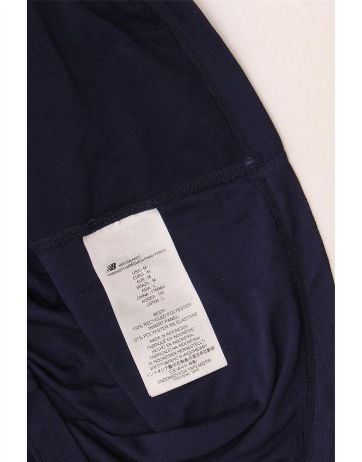 NEW BALANCE Ανδρικό T-Shirt Top Medium Navy Blue Polyester