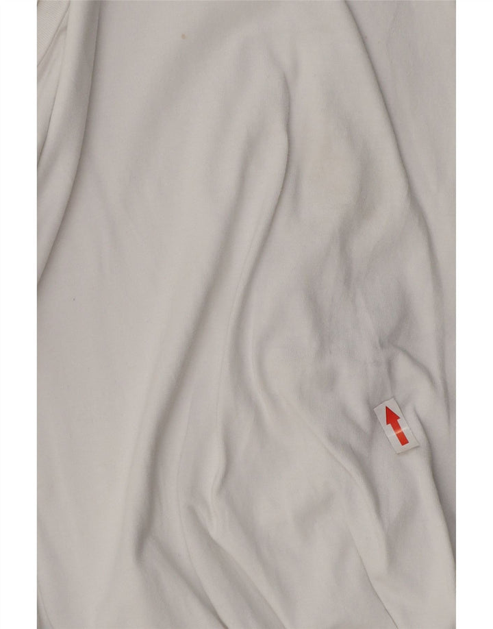Zara Γυναικείο T-Shirt Oversized Top UK 10 Small White