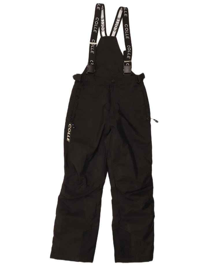 COLLE Boys Graphic Dungarees Ski Trousers 11-12 Years Μαύρο