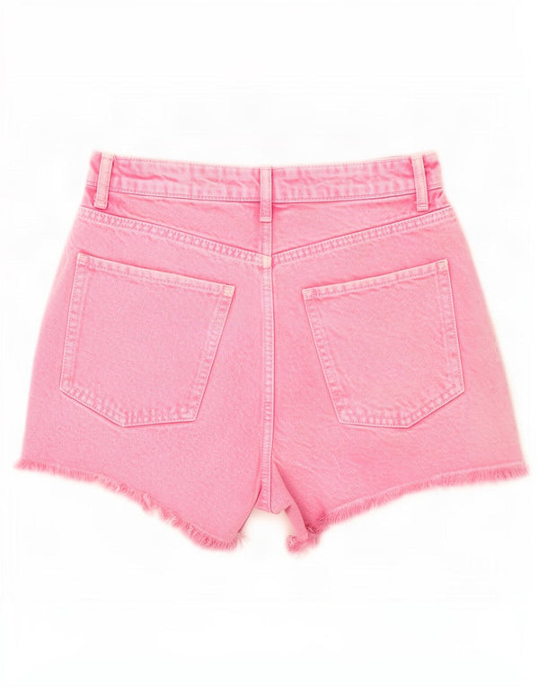 Zara Γυναικείο τζιν σορτς EU 34 2XS W24 Ροζ βαμβακερό