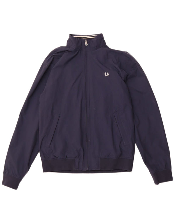 FRED PERRY Ανδρικό Bomber Jacket UK 38 Medium Navy Blue Polyamide