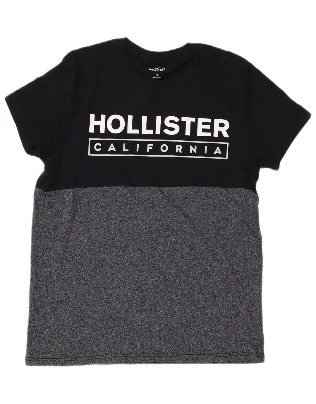 Ανδρικό γραφικό μπλουζάκι HOLLISTER Top Small Black Colourblock