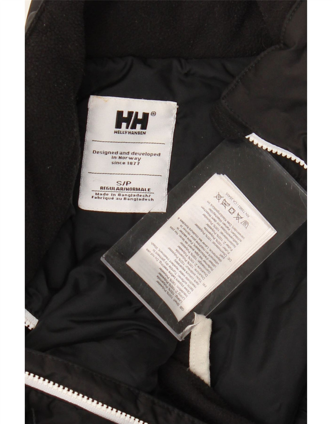 Helly Hansen γυναικείο μπουφάν UK 10 Small Black Colorblock Πολυεστέρας