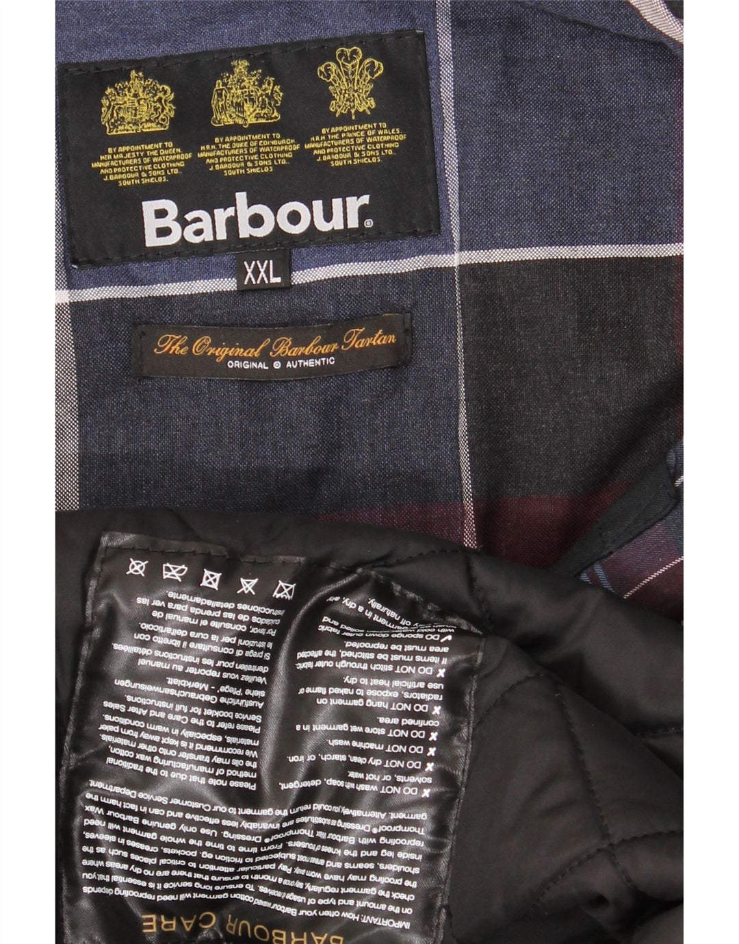 Ανδρικό κερωμένο βαμβακερό μπουφάν Barbour UK 44 2XL Βουργουνδίας