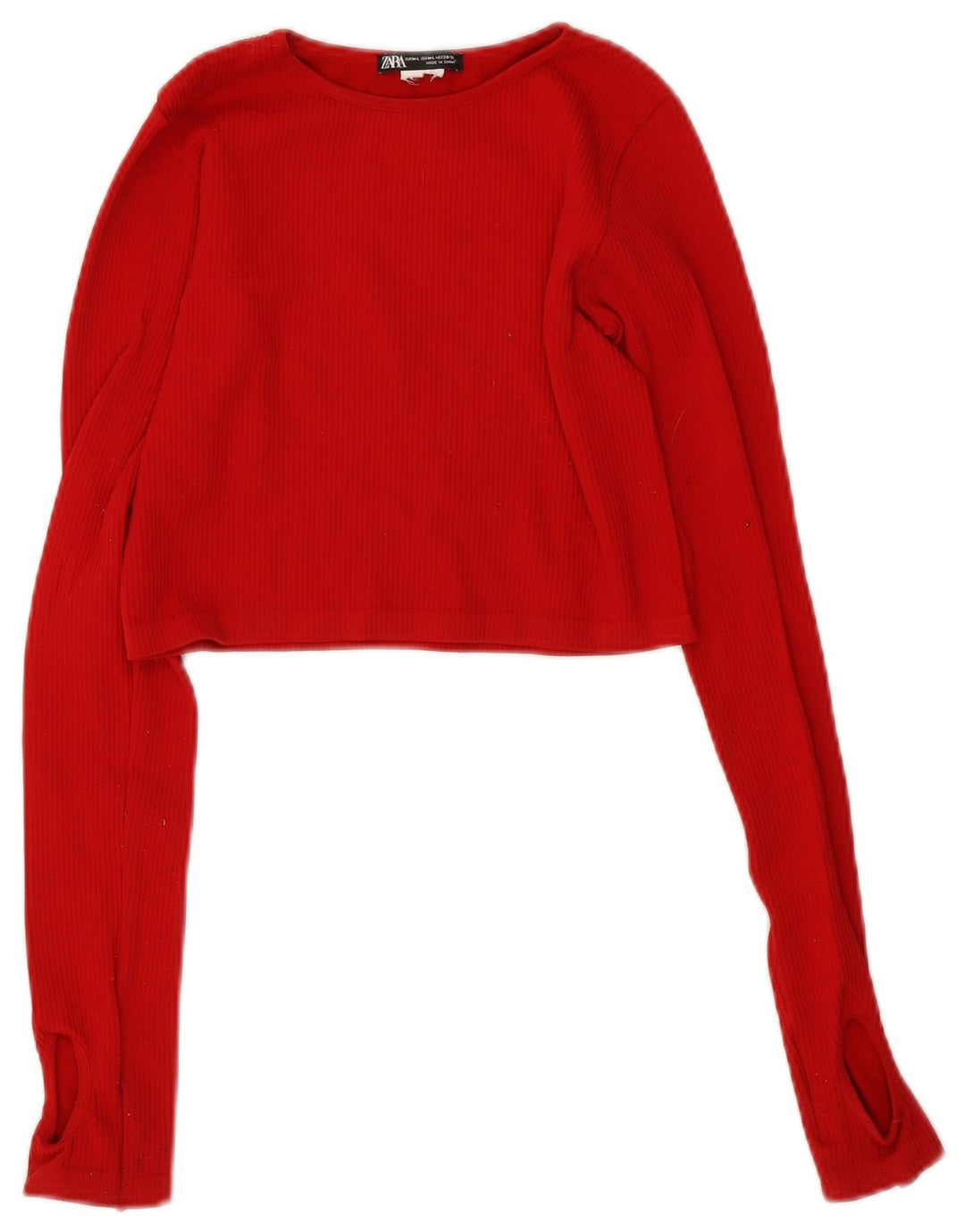 Zara Γυναικείο μακρυμάνικο τοπ UK 12 Medium Red