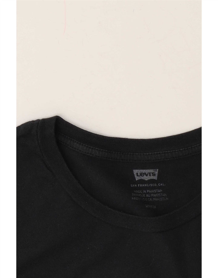 Γυναικείο γραφικό μπλουζάκι Levi's Oversized Top UK 10 Small Black