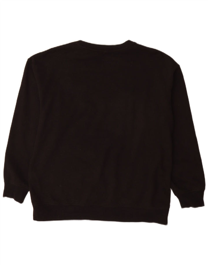 Ανδρικό γραφικό φούτερ Dkny Jumper μεγάλο μαύρο βαμβακερό