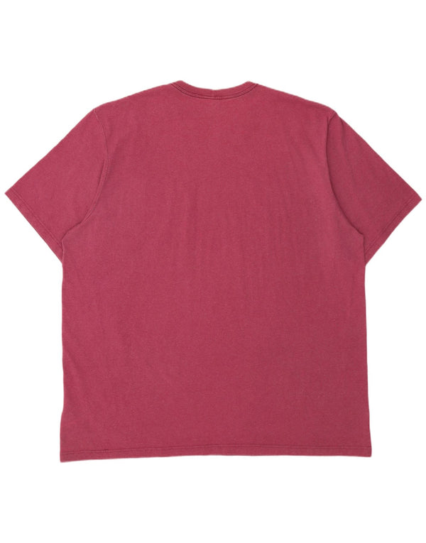 Carhartt Ανδρικό T-Shirt Loose Fit Top 3XL Ροζ βαμβακερό