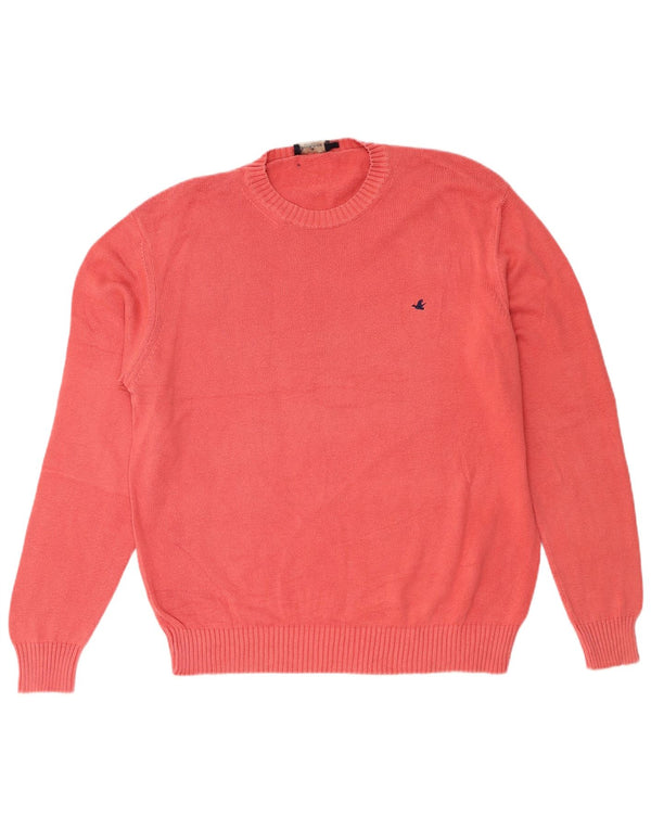 Ανδρικό πουλόβερ Brooksfield Crew Neck Jumper IT 54 XL Pink