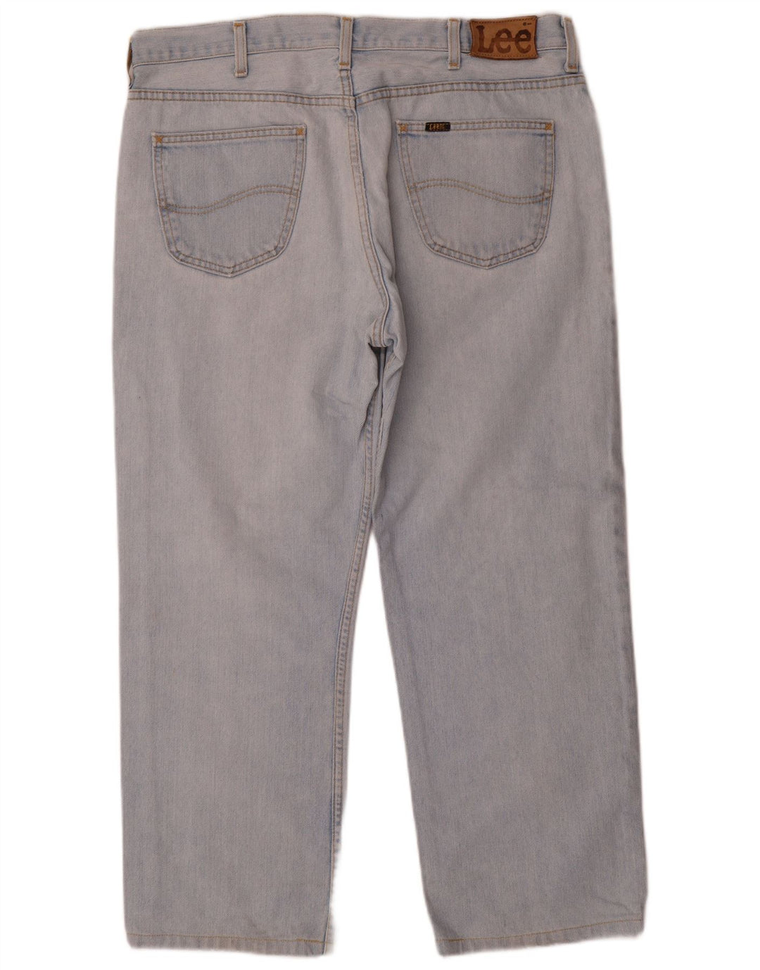 Lee Mens Straight Jeans W38 L27 Μπλε Βαμβακερό