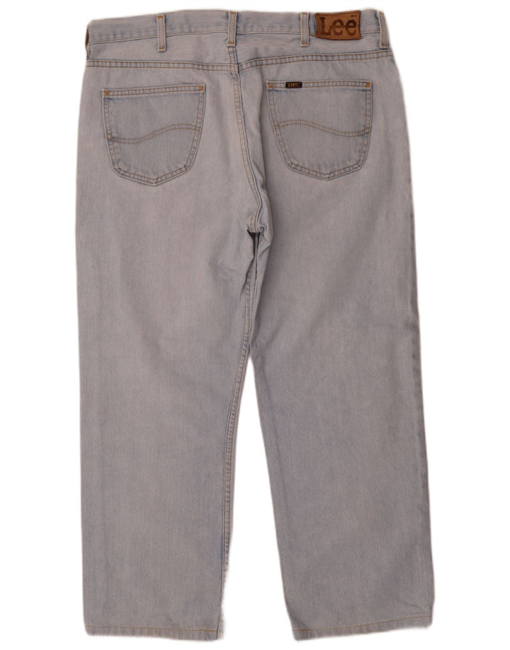 Lee Mens Straight Jeans W38 L27 Μπλε Βαμβακερό