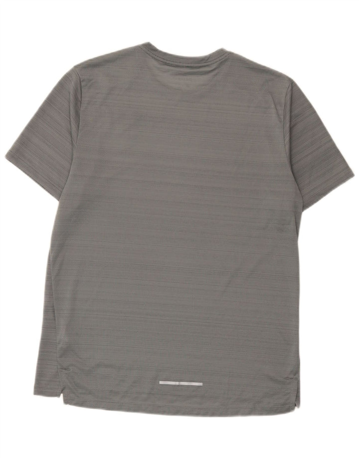 Ανδρικό T-Shirt Nike Dri Fit Τοπ μεσαίου γκρι πολυεστέρας