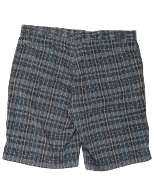 Ανδρικό σορτς Cargo Columbia W40 XL Blue Check Polyester