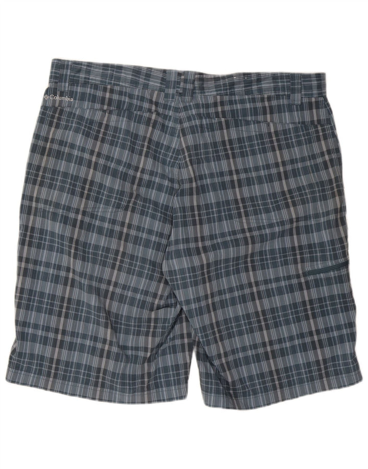 Ανδρικό σορτς Cargo Columbia W40 XL Blue Check Polyester
