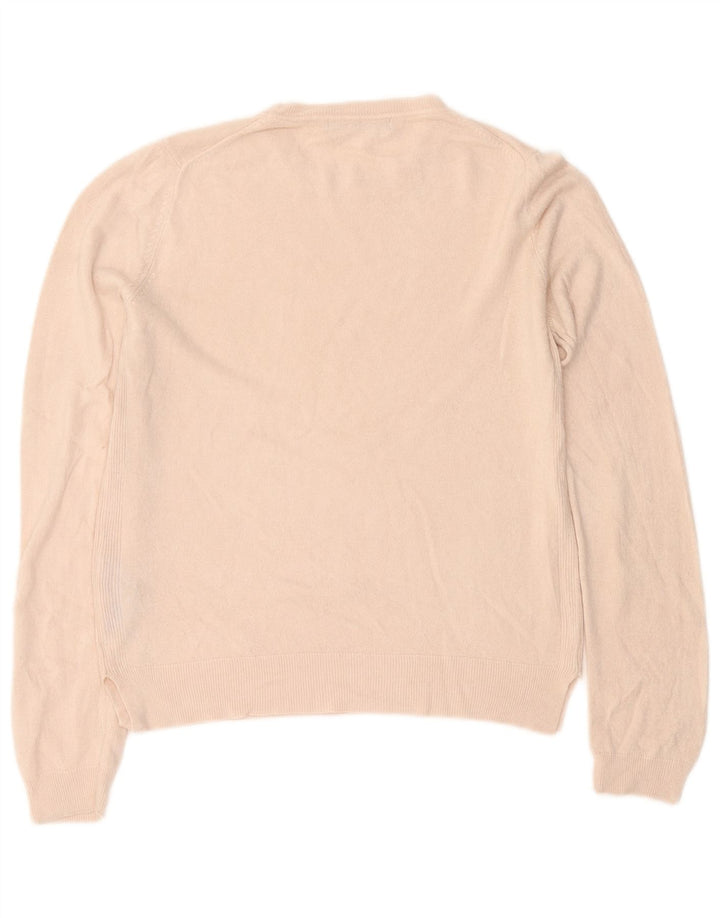 Marks & Spencer Γυναικείο πουλόβερ με λαιμόκοψη UK 12 Medium Pink Acrylic
