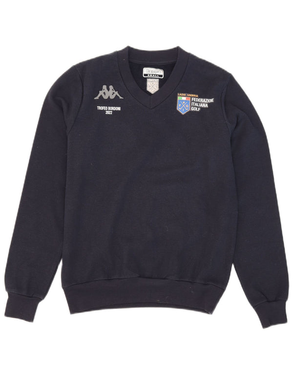 Ανδρικό γραφικό φούτερ Kappa Jumper Small Navy Blue Polyester