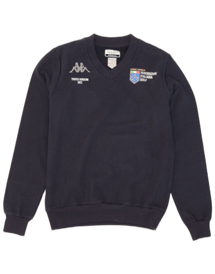 Ανδρικό γραφικό φούτερ Kappa Jumper Small Navy Blue Polyester