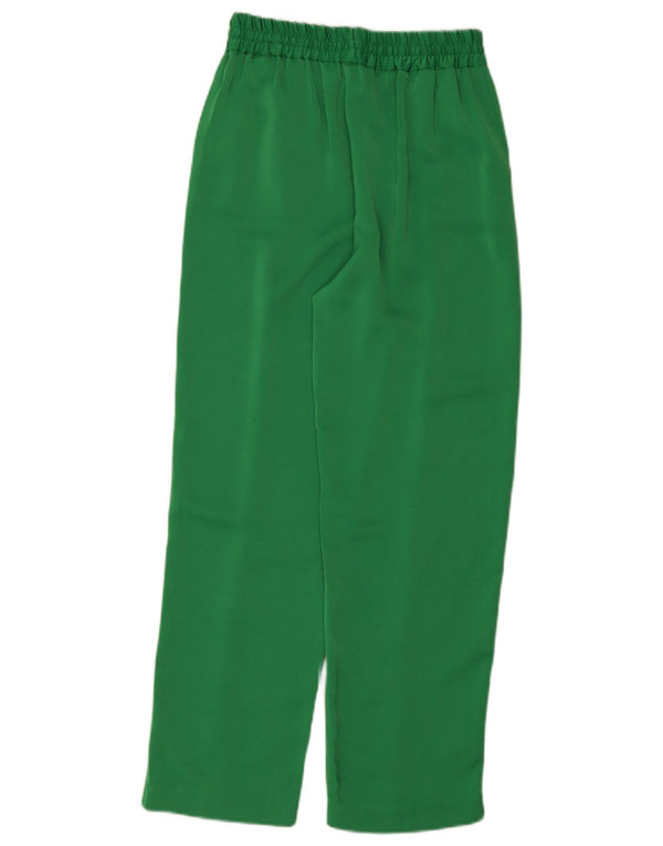 Zara Γυναικείο ίσιο casual παντελόνι Small W26 L28 Green Polyester