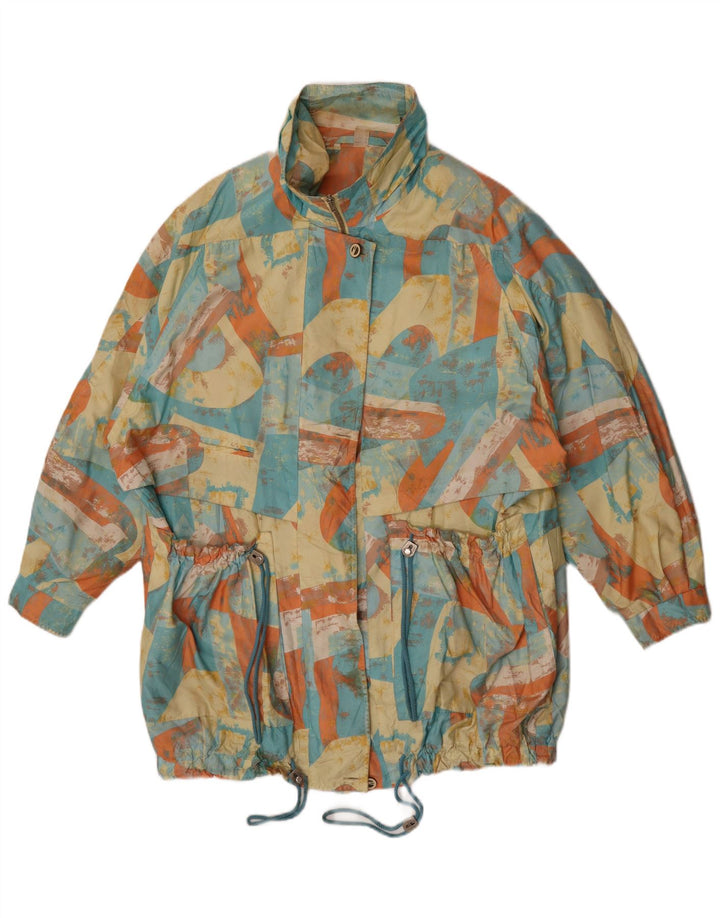 Vintage Γυναικείο Abstract Pattern Windbreaker Coat EU 46 XL Πολύχρωμο