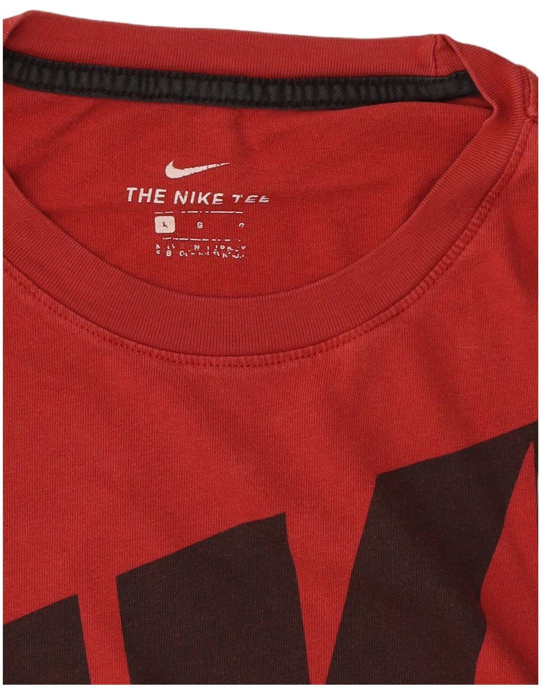 NIKE Mens Graphic T-Shirt Top Large Red Cotton